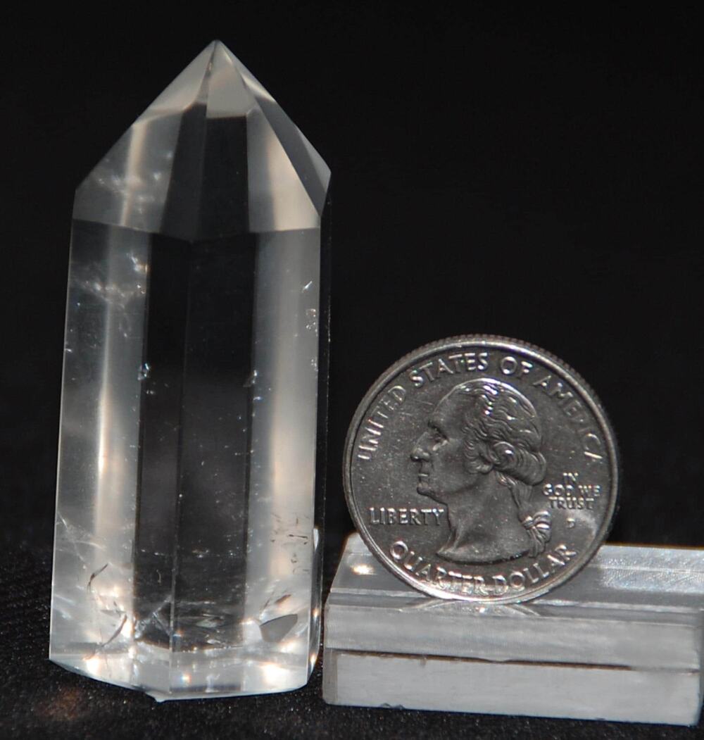 Clear Quartz Polished Point Transparent Mineral Specimen Crystal